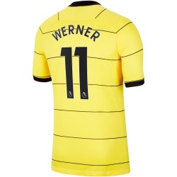 Camisola Chelsea Timo Werner 11 Equipamento Segundo 2021-2022 Manga Curta